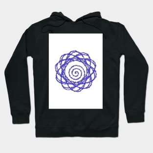 Ultra Blue Spiral Strand Hoodie